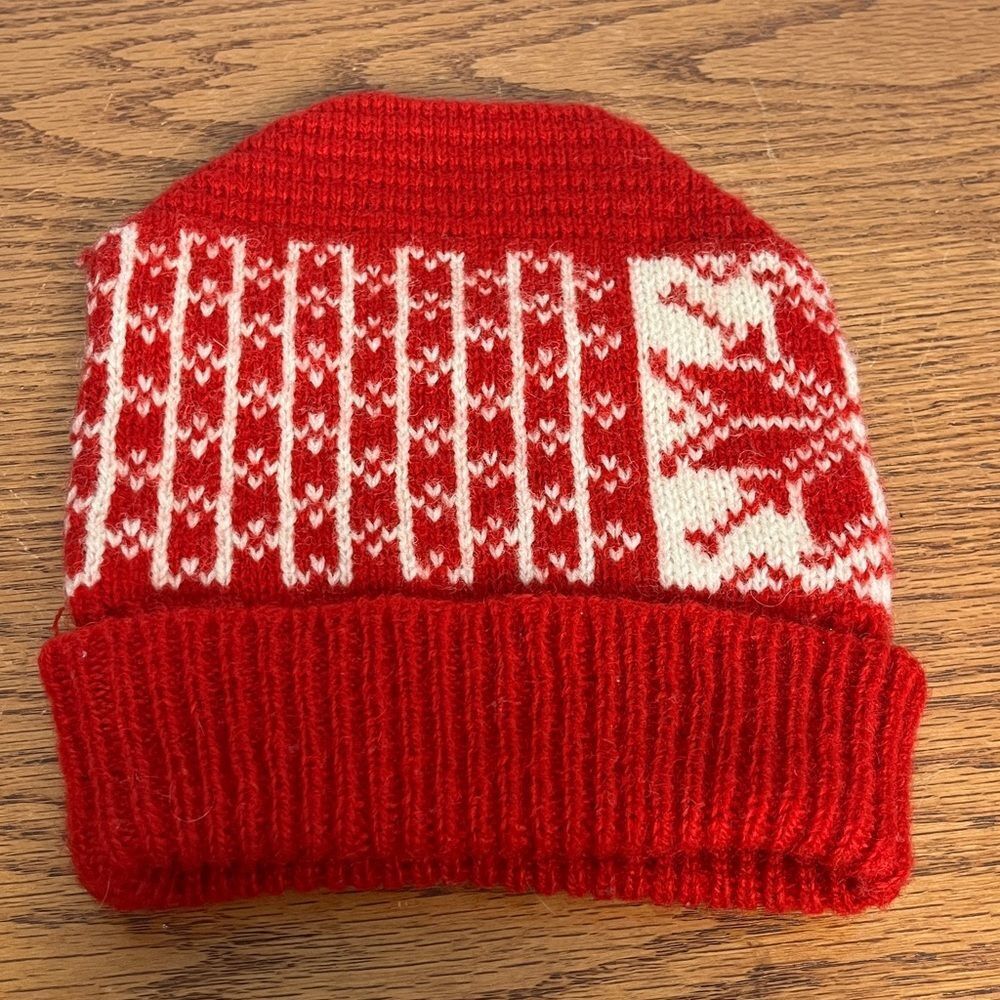 Norwegian Knitting pure new wool ski beanie or tuque osfm